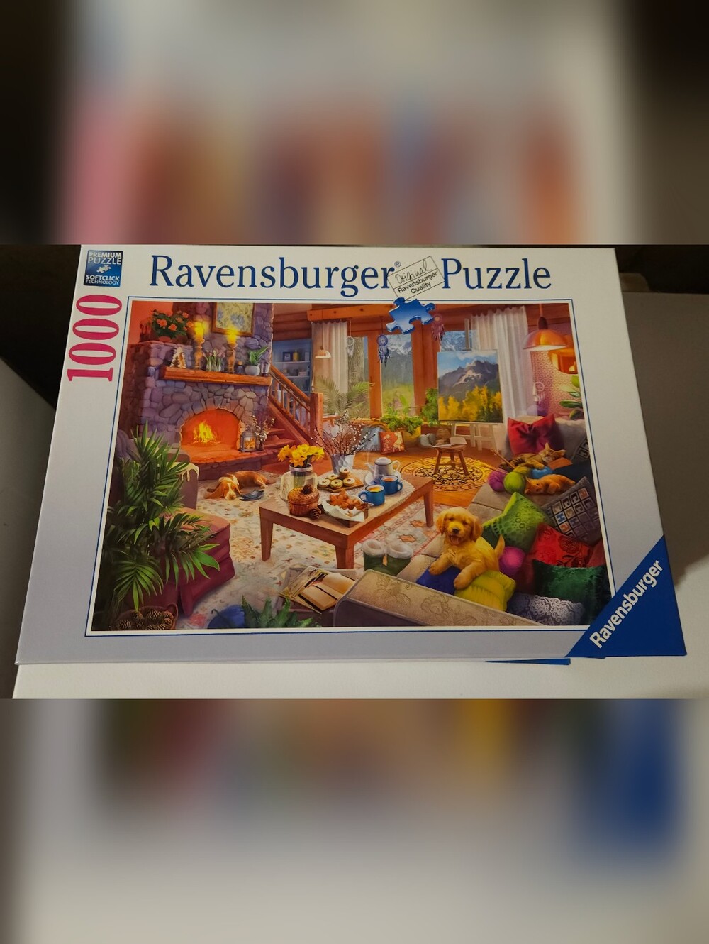 Ravensburger Cozy Cabin Living Room Puzzle —  1000 Piece